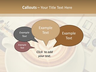 Latte Fresh Froth PowerPoint Template