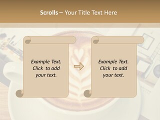 Latte Fresh Froth PowerPoint Template