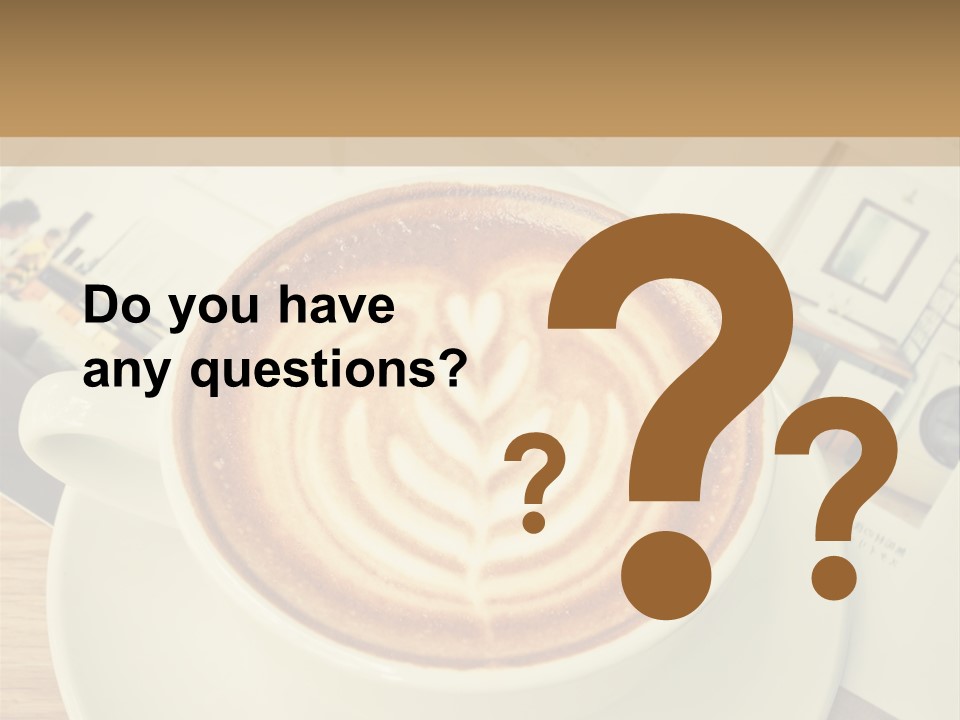 Latte Fresh Froth PowerPoint Template