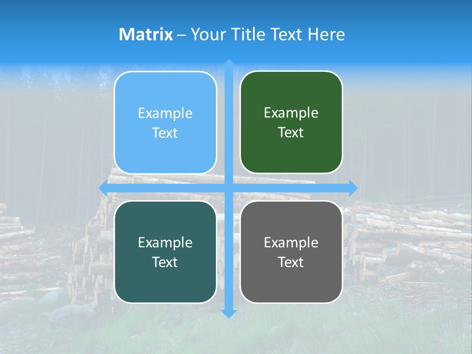 Solid Log Pile PowerPoint Template