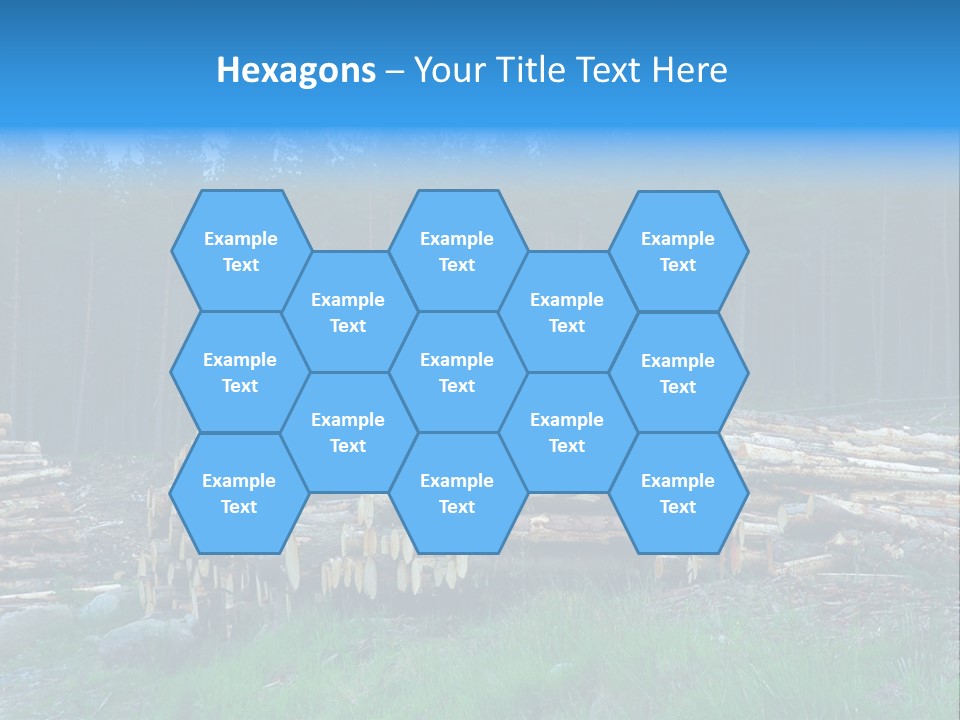 Solid Log Pile PowerPoint Template
