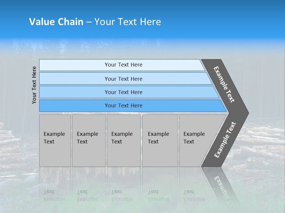 Solid Log Pile PowerPoint Template