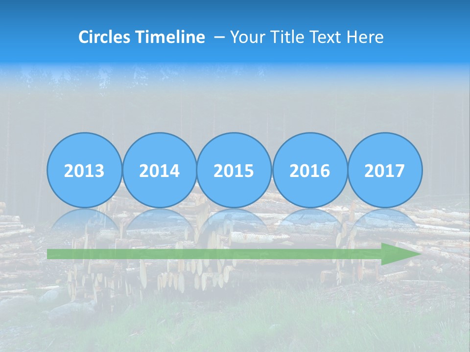 Solid Log Pile PowerPoint Template