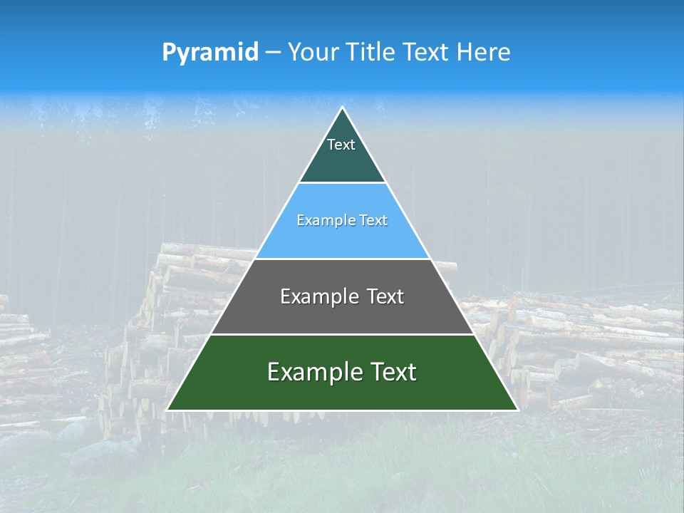 Solid Log Pile PowerPoint Template