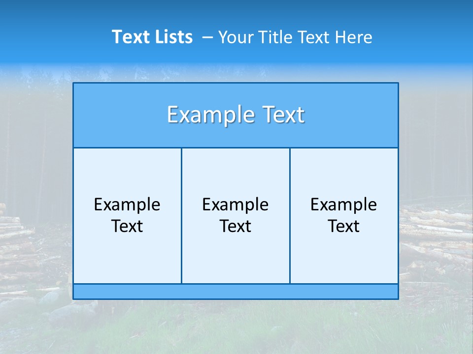 Solid Log Pile PowerPoint Template