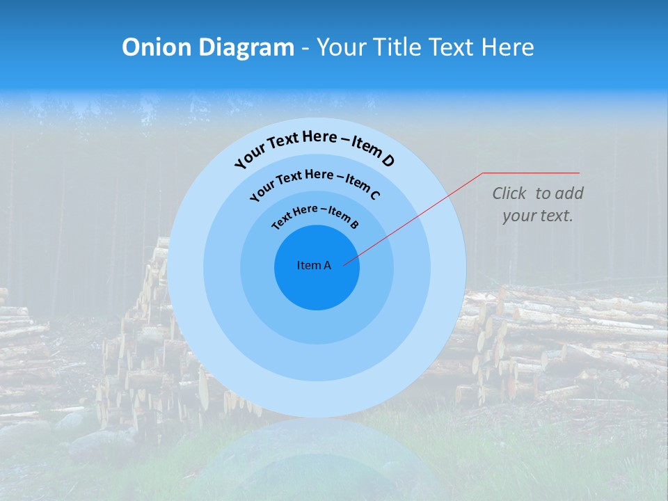Solid Log Pile PowerPoint Template