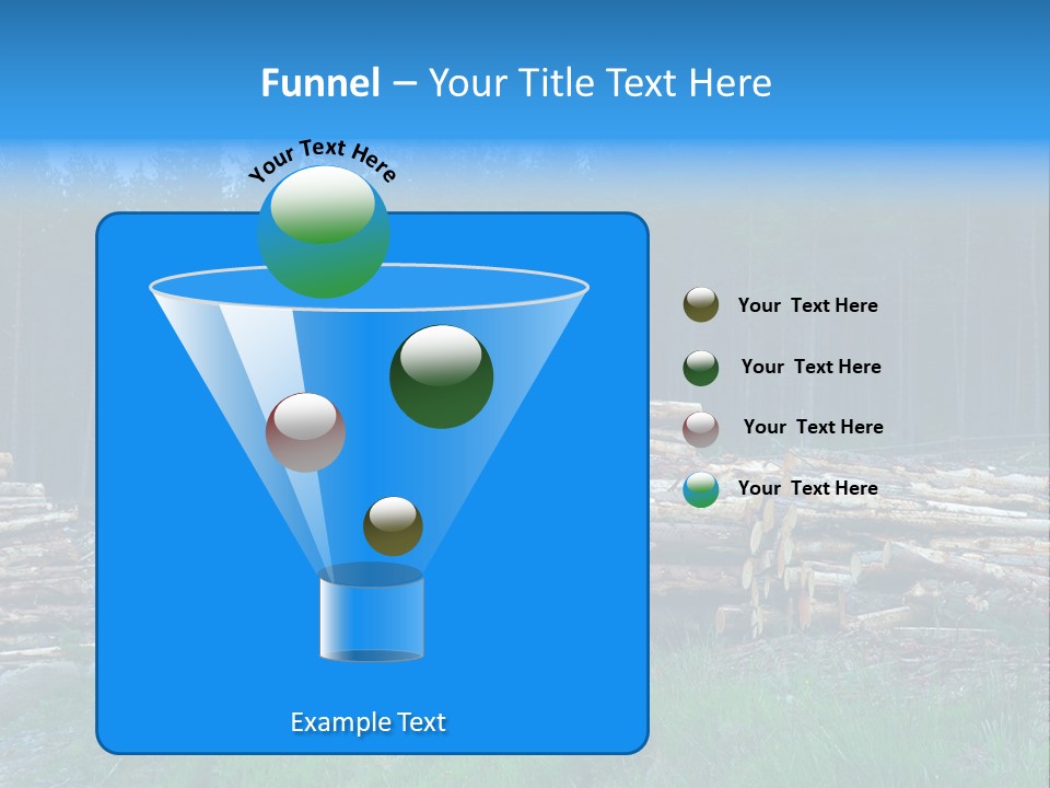 Solid Log Pile PowerPoint Template
