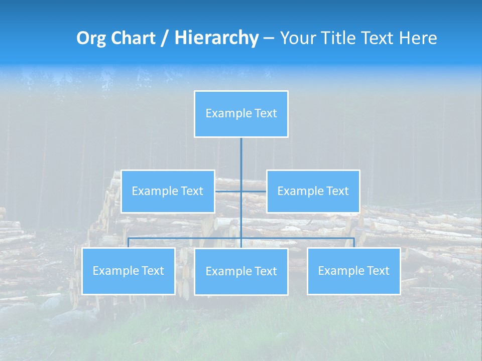 Solid Log Pile PowerPoint Template