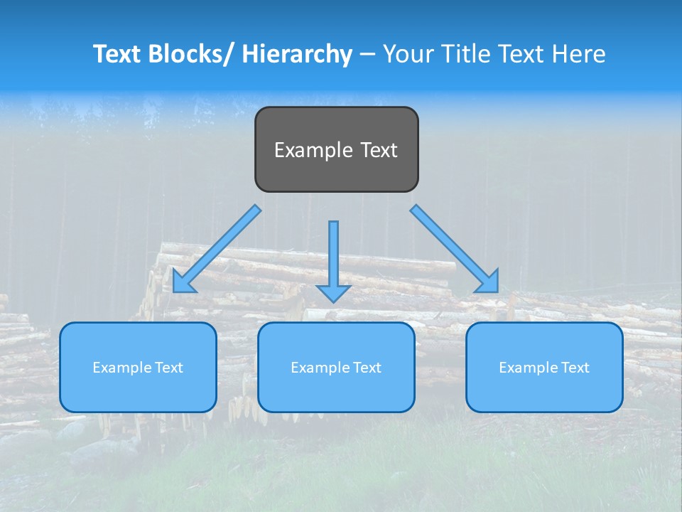 Solid Log Pile PowerPoint Template