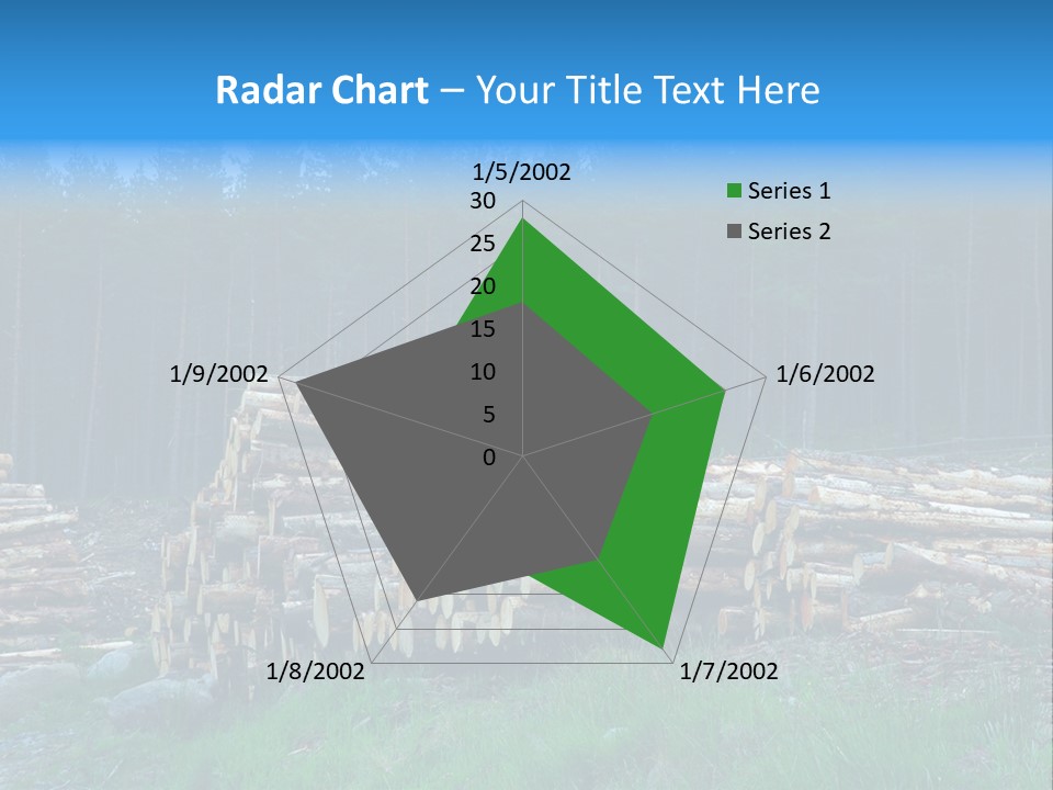 Solid Log Pile PowerPoint Template