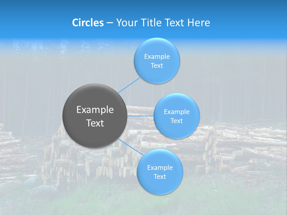 Solid Log Pile PowerPoint Template