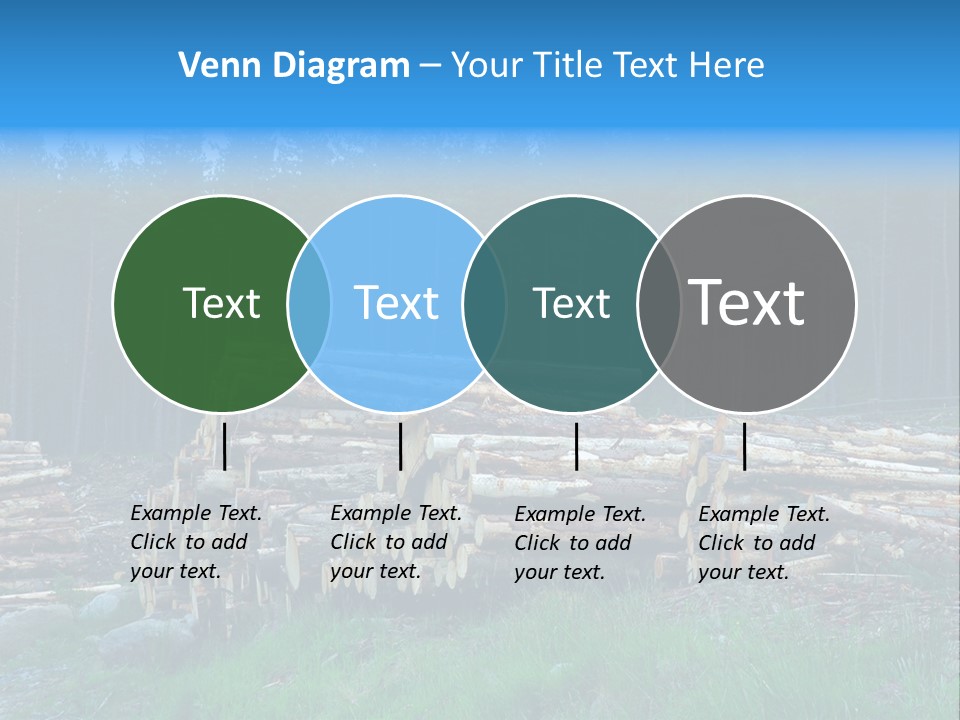 Solid Log Pile PowerPoint Template
