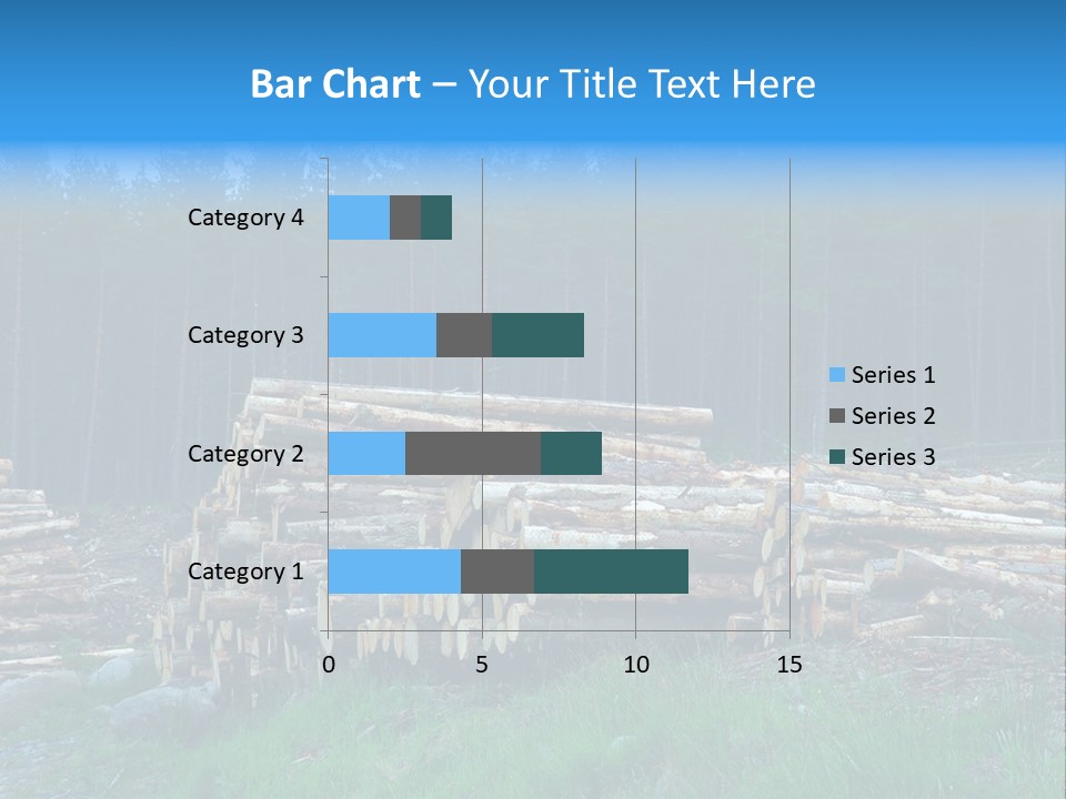 Solid Log Pile PowerPoint Template