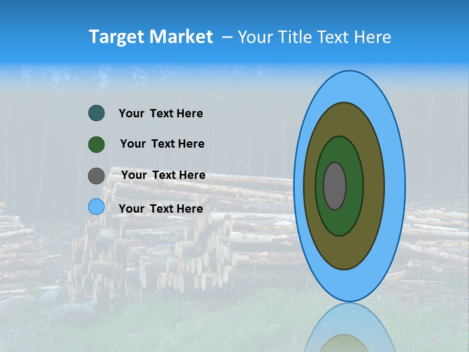Solid Log Pile PowerPoint Template