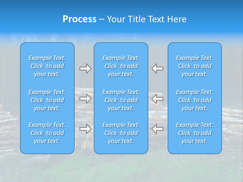 Solid Log Pile PowerPoint Template