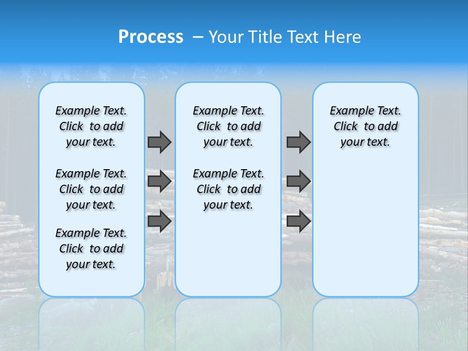 Solid Log Pile PowerPoint Template