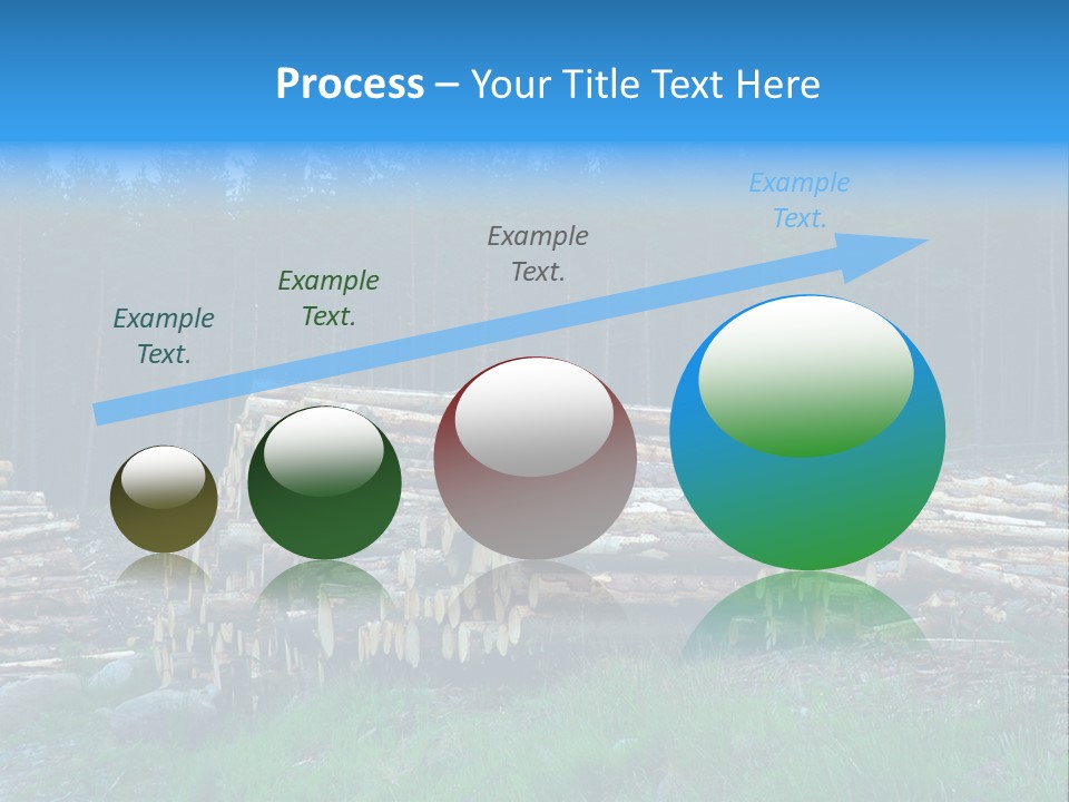 Solid Log Pile PowerPoint Template