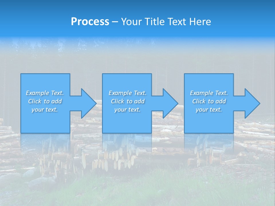 Solid Log Pile PowerPoint Template