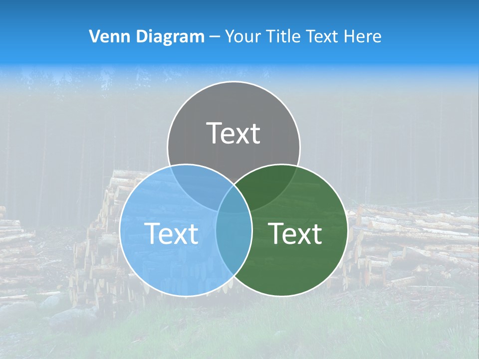 Solid Log Pile PowerPoint Template