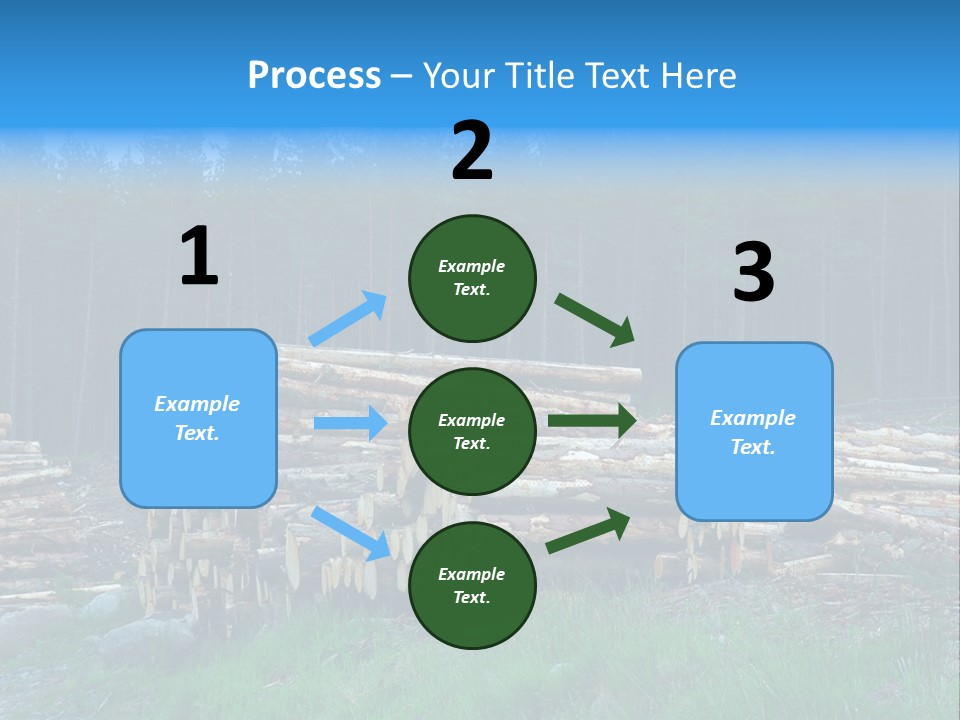 Solid Log Pile PowerPoint Template