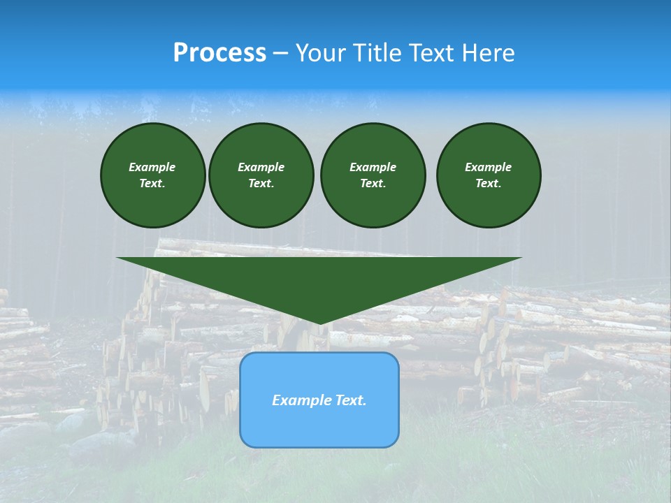Solid Log Pile PowerPoint Template