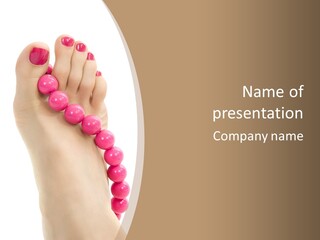 Health Process Pedicure PowerPoint Template