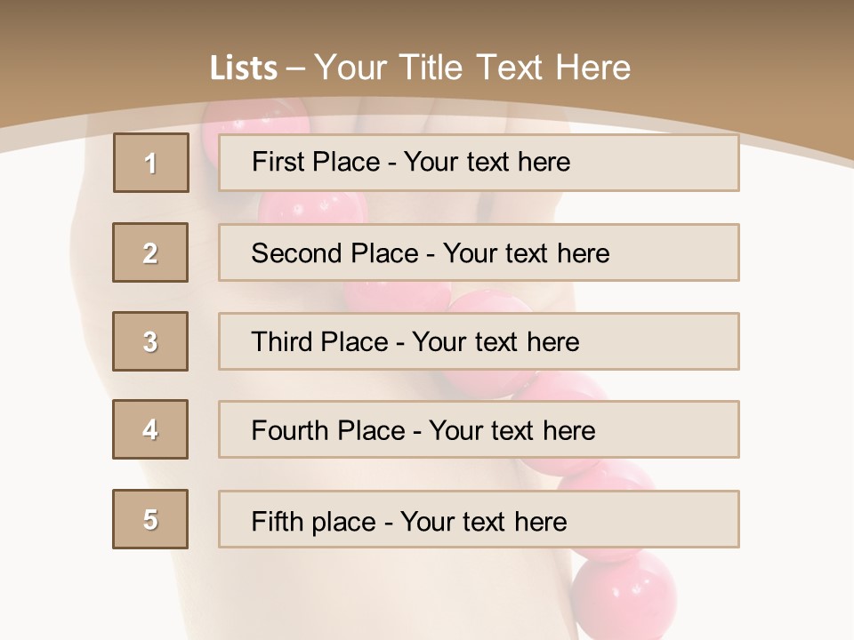 Health Process Pedicure PowerPoint Template
