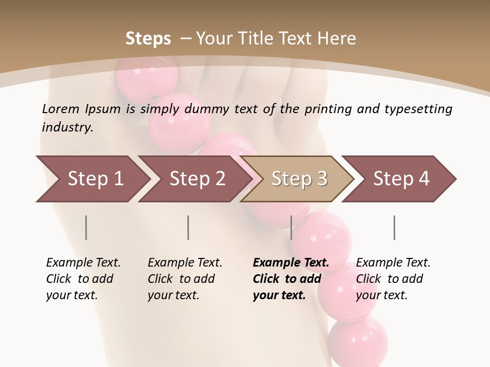 Health Process Pedicure PowerPoint Template