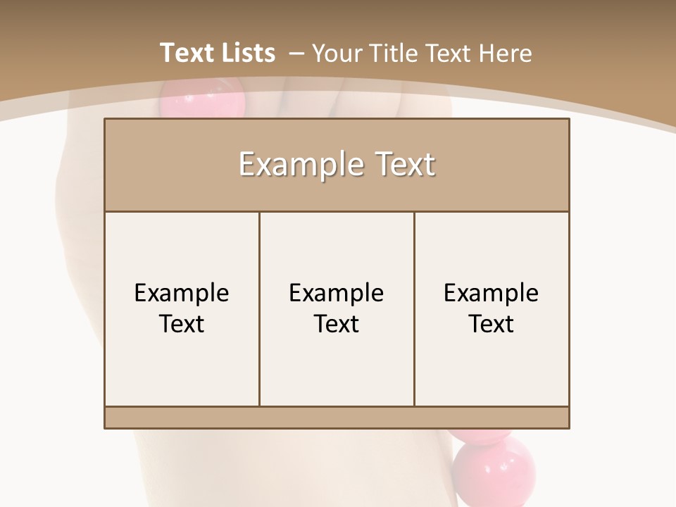 Health Process Pedicure PowerPoint Template