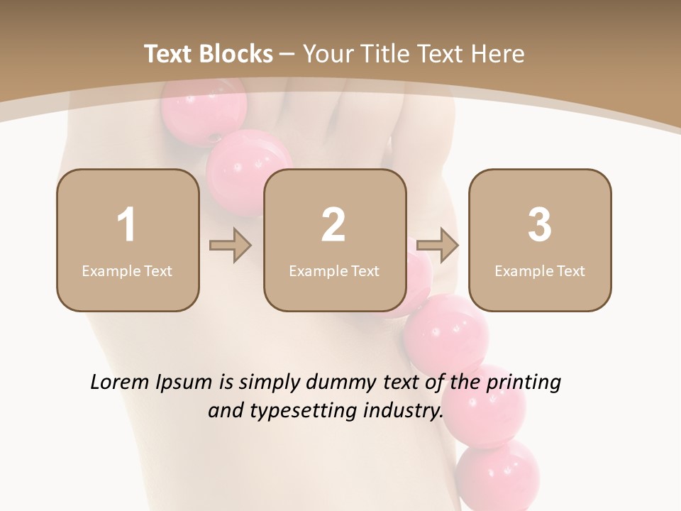 Health Process Pedicure PowerPoint Template
