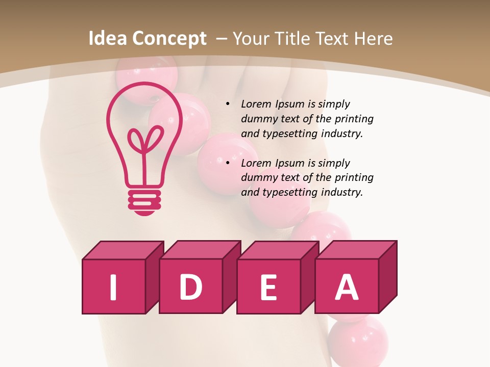 Health Process Pedicure PowerPoint Template