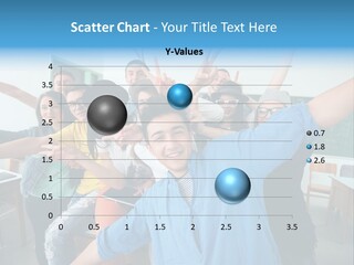 Female Classmates Glasses PowerPoint Template