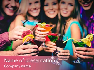 Male Occasion Nightclub PowerPoint Template