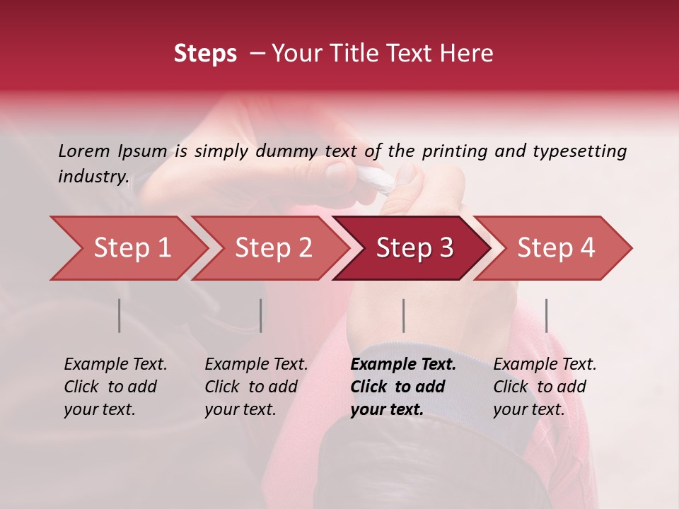 Closeup Addictive Smoke PowerPoint Template