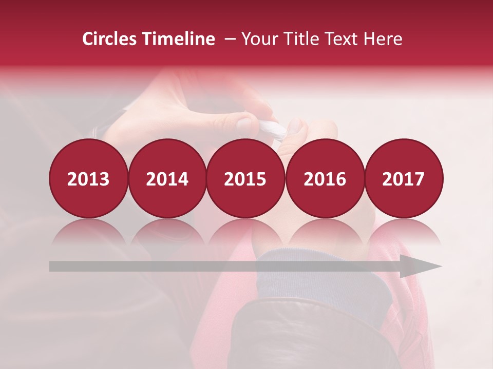 Closeup Addictive Smoke PowerPoint Template