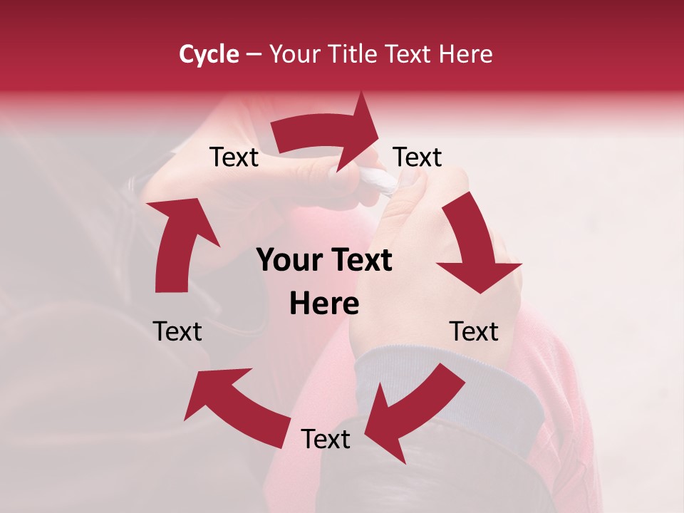 Closeup Addictive Smoke PowerPoint Template