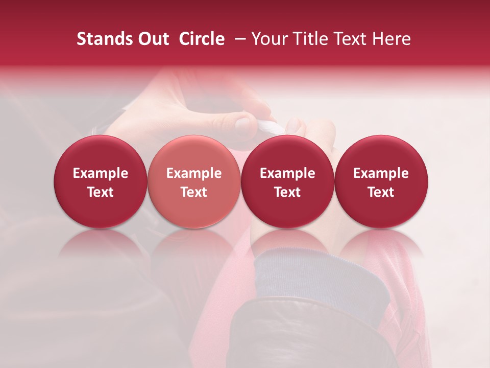 Closeup Addictive Smoke PowerPoint Template