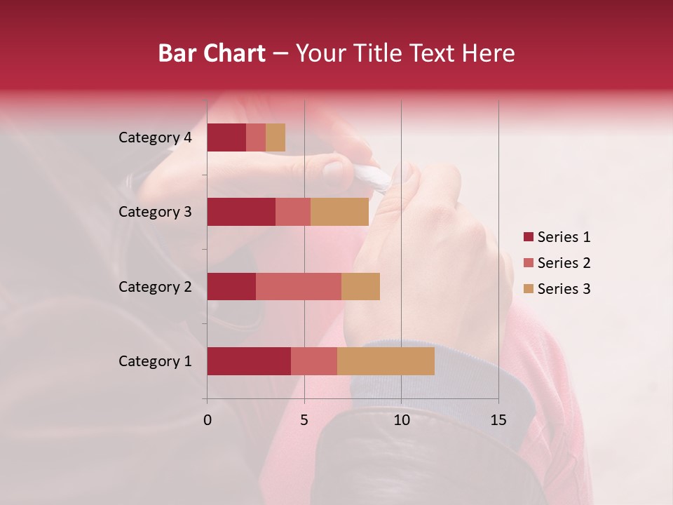 Closeup Addictive Smoke PowerPoint Template
