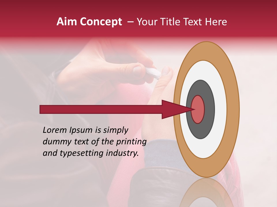 Closeup Addictive Smoke PowerPoint Template