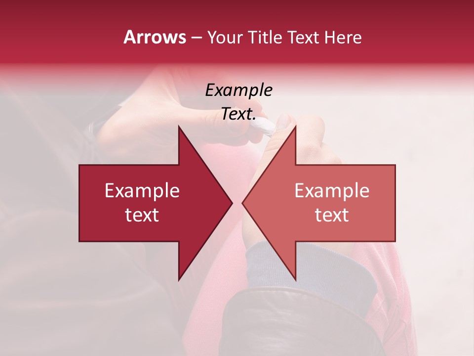 Closeup Addictive Smoke PowerPoint Template