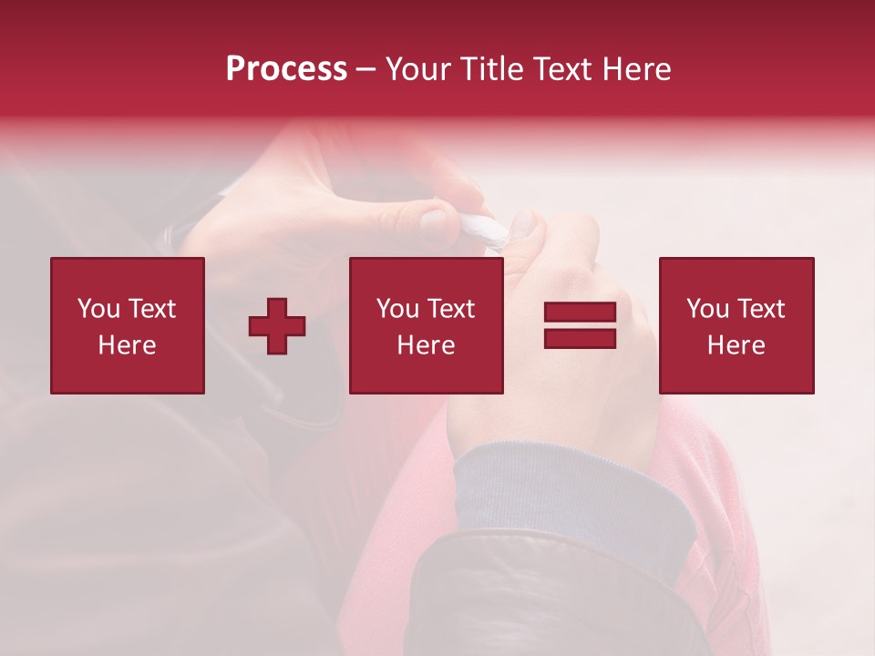 Closeup Addictive Smoke PowerPoint Template