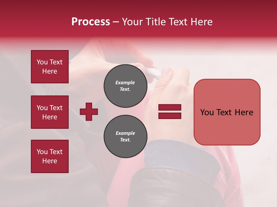 Closeup Addictive Smoke PowerPoint Template