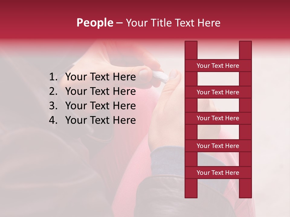 Closeup Addictive Smoke PowerPoint Template