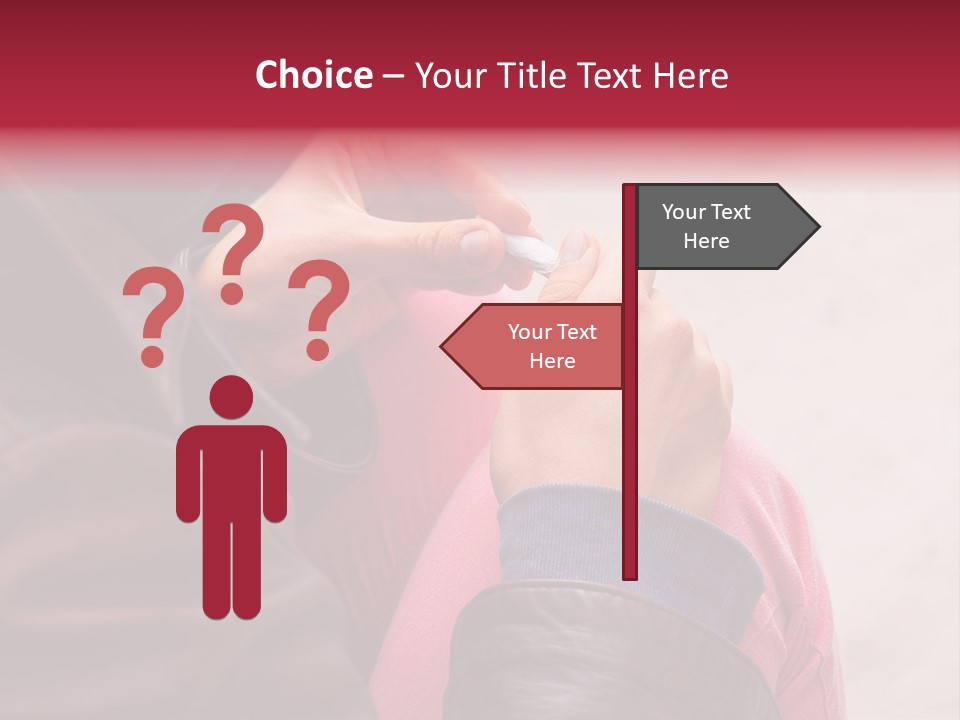 Closeup Addictive Smoke PowerPoint Template