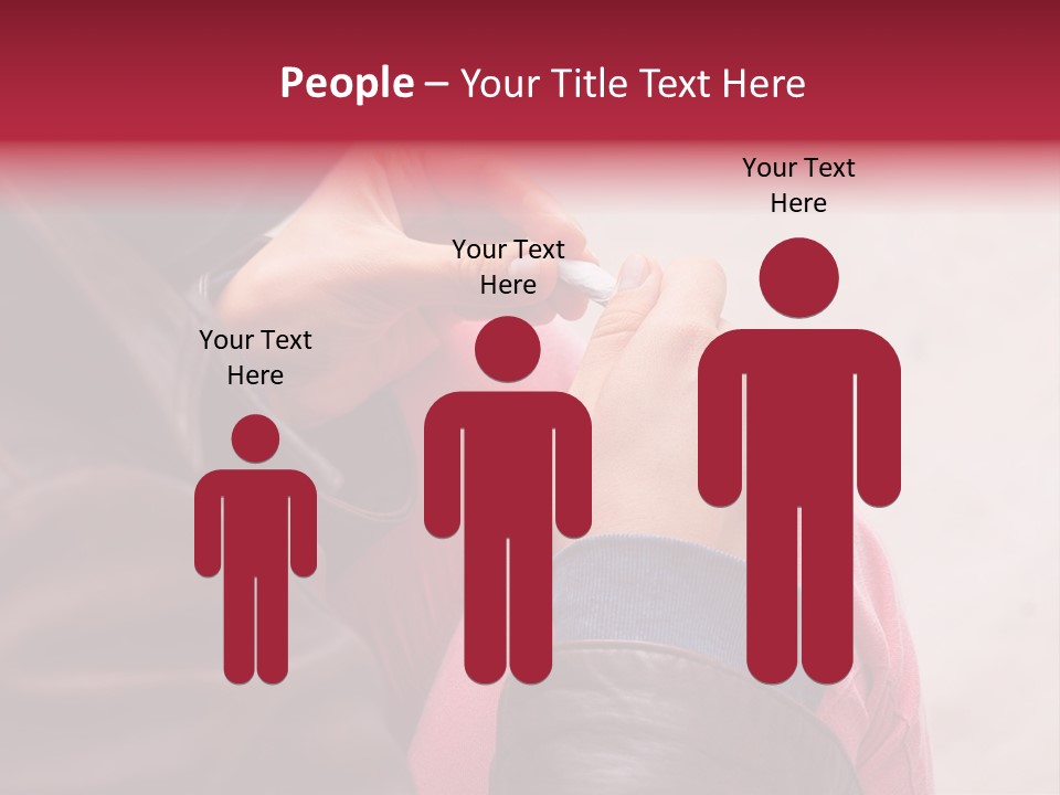 Closeup Addictive Smoke PowerPoint Template