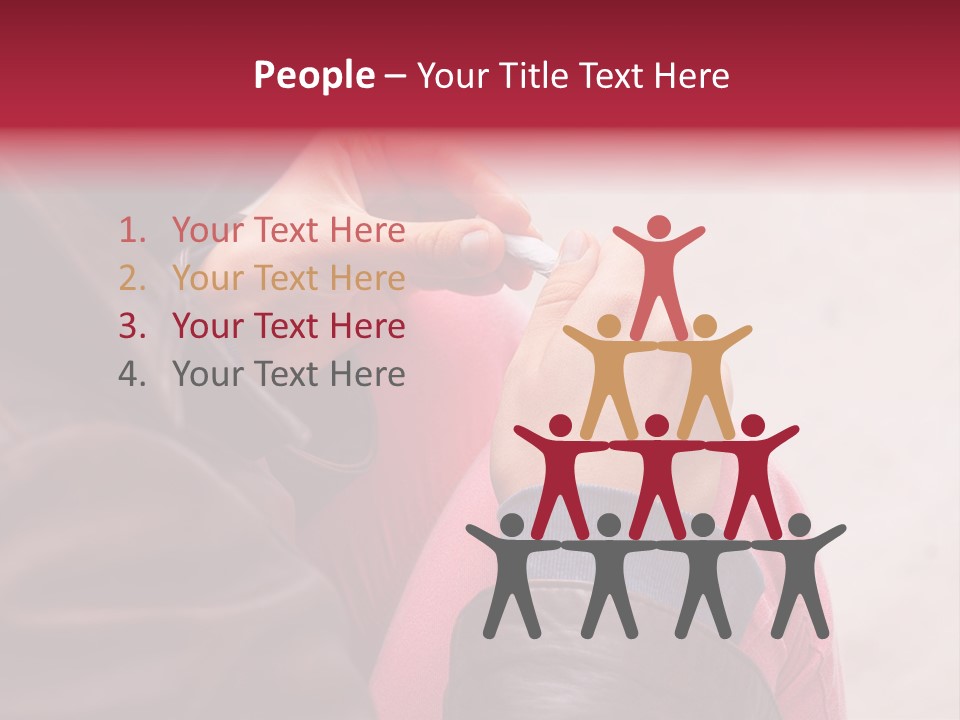 Closeup Addictive Smoke PowerPoint Template