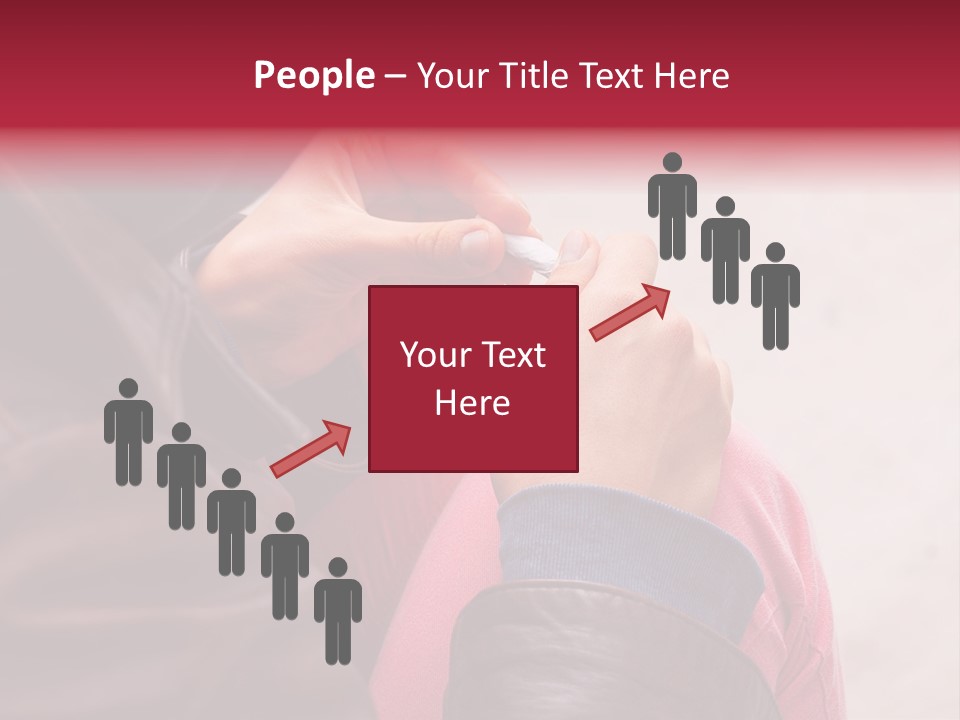 Closeup Addictive Smoke PowerPoint Template