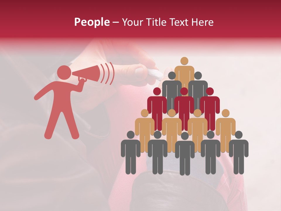 Closeup Addictive Smoke PowerPoint Template