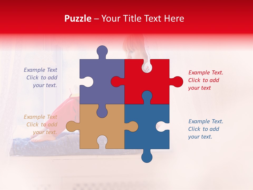 Young White Thinking PowerPoint Template