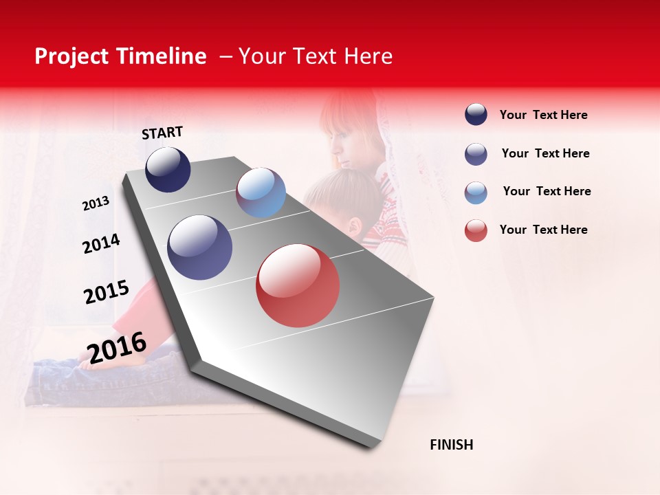 Young White Thinking PowerPoint Template